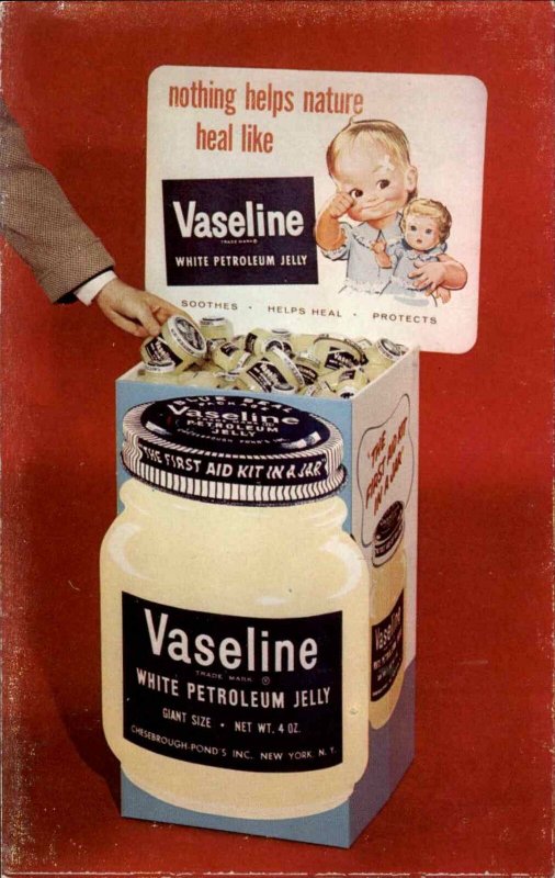 Vaseline Petroleum Jelly For Babies Display Advertising Postcard