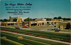 De Anza Motor Lodge Albuquerque NM Postcard PC413