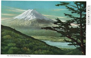 Vintage Postcard View of the Peerless Seen from Mitsu Pass Japan