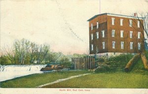 Postcard 1907 Iowa Red Oak North Mill Western News C-4151-121363 IA24-555