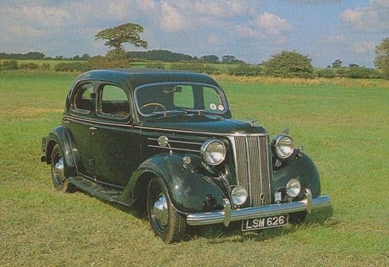 Ford V8 1951 4 Door Saloon Postcard