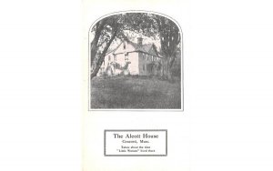 The Alcott House in Concord, Massachusetts