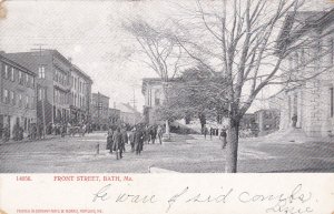 BATH, Maine, PU-1905; Front Street