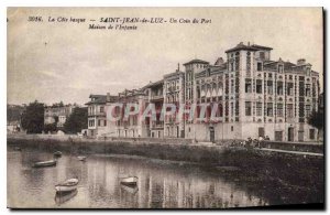 Old Postcard La Cote Basque Saint Jean de Luz A corner of Harbor House of the...