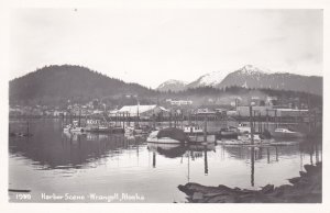 Alaska Wrangell Harbor Scene Real Photo