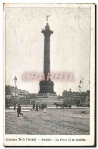 Old Postcard Paris's Bastille Square