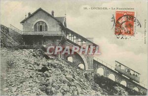 Old Postcard Lourdes Funicular