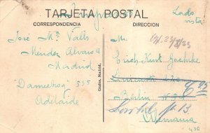 L142 Spain 1923 Madrid Salon del Prado Palace vintage postcard