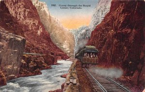 Royal Gorge Colorado Railroad, Train Postcard