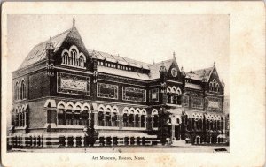 View of Art Museum, Boston MA Undivided Back Vintage Postcard K58