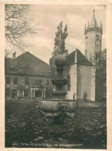 BAD TEPLITZ SCHONAU CZECHOSLOVAKIA 2 POSTCARDS WITH LETTER MESSAGE c1939