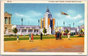 VINTAGE POSTCARD ILLINOIS HOST HOUSE AT CHICAGO WORLD'S FAIR 1933 B