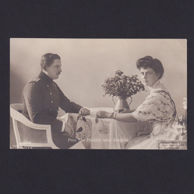 GERMANY, Postcard, Prince Eitel Friedrich of Prussia with his wife, Unused