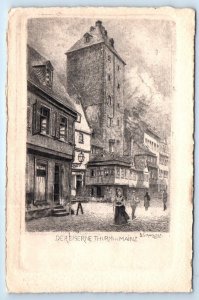 Dereiserne Thurm in MAINZ GERMANY Postcard