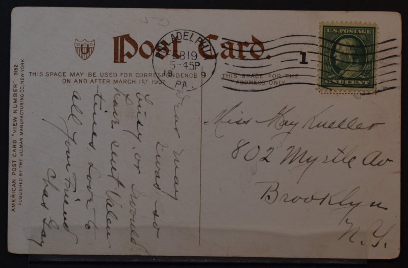 Philadelphia, PA - Betsy Ross House - 1909