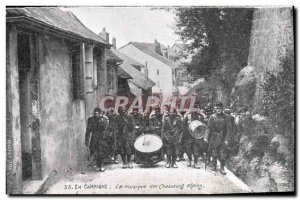 Old Postcard Militaria Alpine hunters In campaign Music