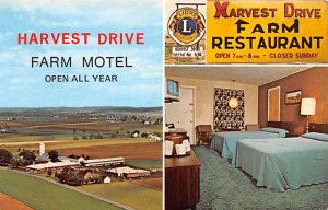 Harvest Drive Farm Motel Gordonville, Pennsylvania PA Postcard