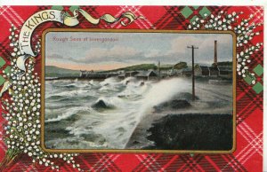 Scotland Postcard - Rough Seas at Invergordon - Ref 12758A