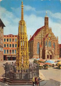 B47281 Nurnberg Schoner Brunnen und Frauenkirche  germany