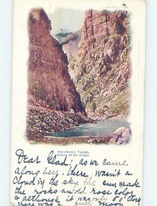 Pre-1907 SECOND TUNNEL Grand Canyon - Canon City Colorado CO A1669