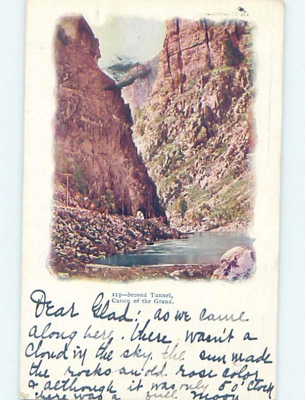 Pre-1907 SECOND TUNNEL Grand Canyon - Canon City Colorado CO A1669