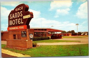 Postcard TX Waco Sands Motel