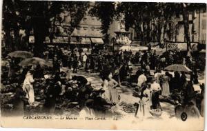 CPA CARCASSONNE-Le Marché-Place Carnot (260762)