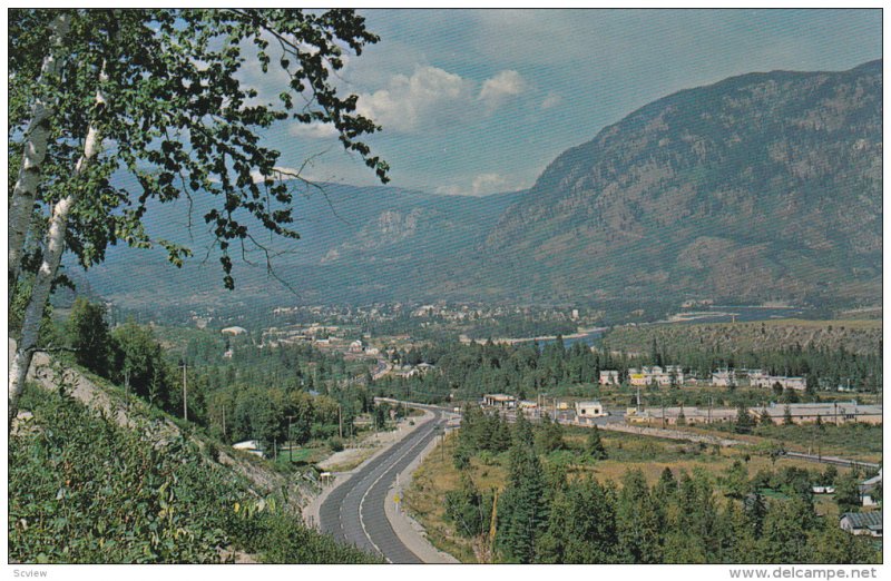 From the Kinnaird-Christina Lake Cut-Off on Highway 3, Mountains, Kinnaird, C...