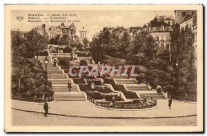 Old Postcard Brussels Mont des Arts