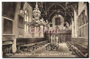 VINTAGE POSTCARD Oxford Wadham College Dining Hall