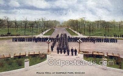 Police Drill Garfield Park, Chicago, Illinois, ILL, USA Occupational 1910 ver...