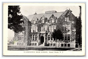 Washington High School Building Bound Brook NJ New Jersey UNP DB Postcard V11