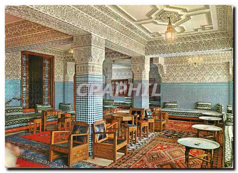 Modern Postcard Meknes Morocco Palace Reception Hall Bouayad