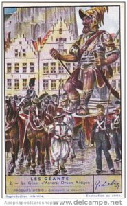 Liebig Trade Card s1416 Legendary Belgian Giants No 2 Le Geant d'Anvers ...