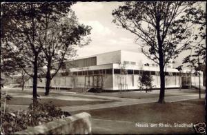 germany, NEUSS am Rhein, Stadthalle (1966) RPPC