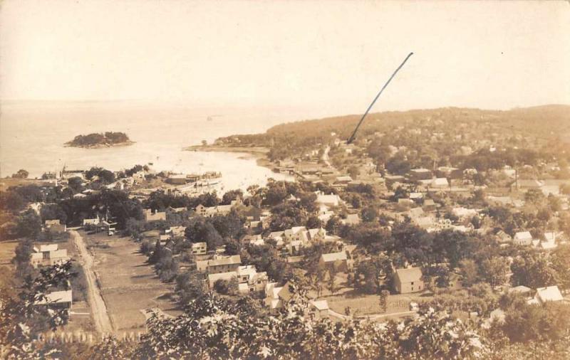 Camden Maine Scenic View Real Photo Antique Postcard J46104