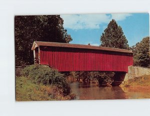 Postcard Johnsons Mill Bridge Greetings From The Penna. Dutch Country PA USA