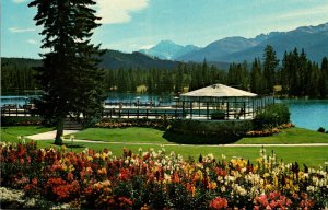 Canada Jasper Park Lodge View Across Gardens and Lawns