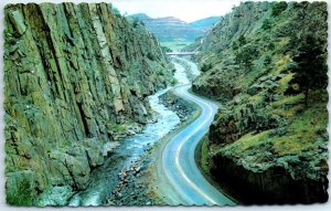 M-107441 Rugged Cliffs in the Thompson Cañon on Highway 34 Colorado USA