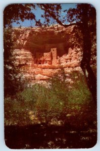 Prescott Arizona AZ Postcard Montezuma Castle National Monument 1951 Vintage