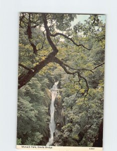 Postcard Mynach Falls, Devils Bridge, Wales