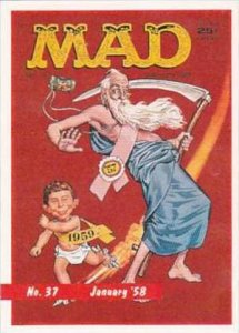 Lime Rock Trade Card Mad Magazine Cover Issue No 37 1958