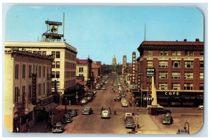 1955 Capitol Avenue Business District Crossroads Road Cheyenne Wyoming Postcard