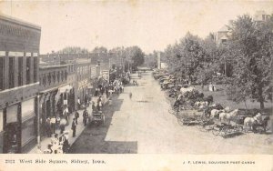 Sidney Iowa scene on West Side Square antique pc DD7343