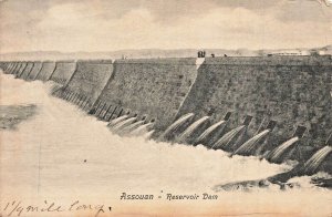 EGYPT~ Assouan Reservoir Dam-ASWAN DAM-1905 POSTCARD