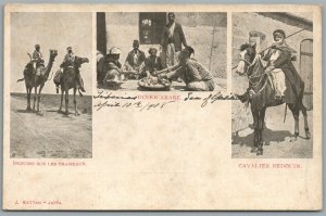 PALESTINE BEDUINS ANTIQUE POSTCARD Judaica by J. Kattan Jaffa