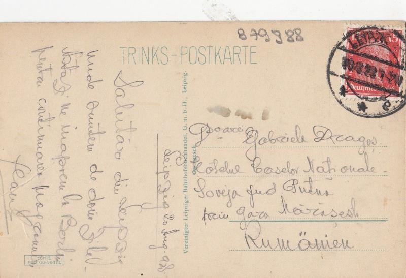 B79988 leipzig deutsche bucherei germany front/back image