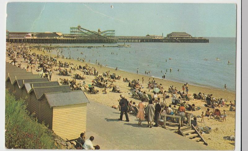 Essex; Pier From West Beach, Clacton On Sea PPC, 1963, To Mrs Jones, Hornchurch