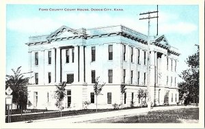 Ford County Courthouse Dodge City Kansas Vintage Postcard Standard View Card 