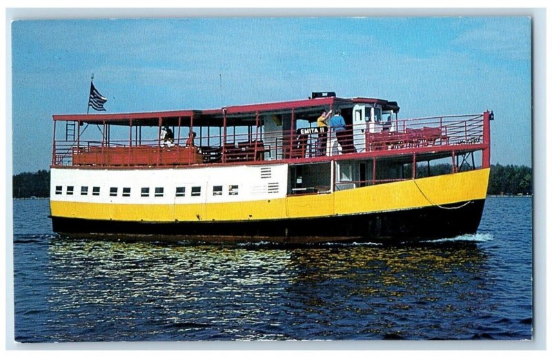 c1975 Mid Lakes Navigation Skaneateles New York Dinner Cruise Vessel NY Postcard 